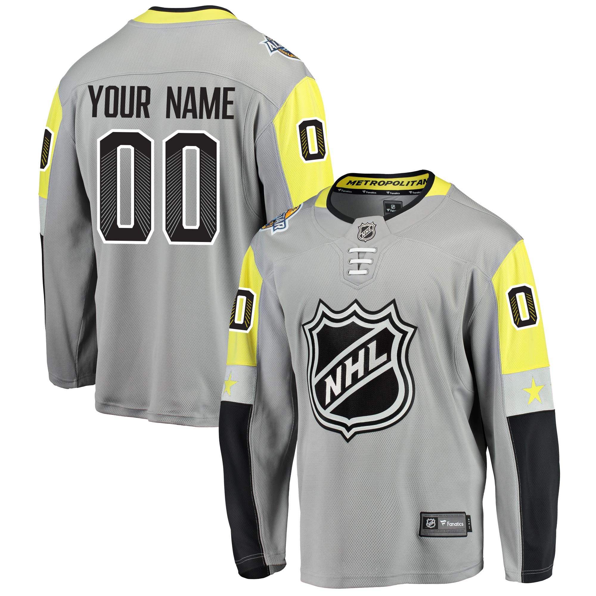 Mens NHL Metropolitan Division All Star Fanatics Branded Breakaway Jersey Customised->customized nhl jersey->Custom Jersey